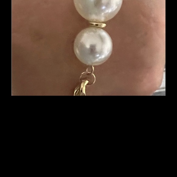 Zara 14K Gold Plated Pearl Choker Chain Necklace new with tags - Picture 6 of 9